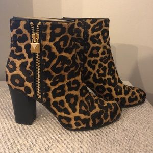 Michael Kors Margaret Leonard Calf Hair Ankle Boot